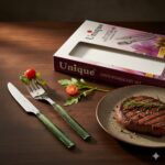 کارد و چنگال یونیک جرمنی دسته کریستال - Image 3