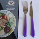 کارد و چنگال توت فرنگی دسته کریستال - Image 7