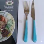 کارد و چنگال توت فرنگی دسته کریستال - Image 6