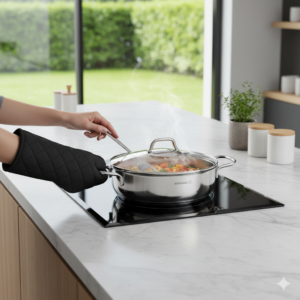 تابه استیل سایز 26 مدل PERLA A1834 کرکماز 1 Gemini Generated Image n5l76cn5l76cn5l7