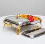 سوفله مستطیل دوقلو فلیم دسته طلایی NH24-3006