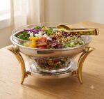 سوفله سالاد خوری نیوهوم طرح فلیم دو رنگ کد NH24-3007 - Image 2