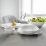 سرویس غذاخوری 26 پارچه گلدن اوپال مدل نیوکارین سفید - Image 3