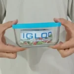 ظرف کره خوری شیشه ای مستطیلی ایگلو برگنوو ایتالیا - Image 2