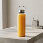 بطری آب شیشه ای با درب استیل یونیک کد UN-3075 - Image 2