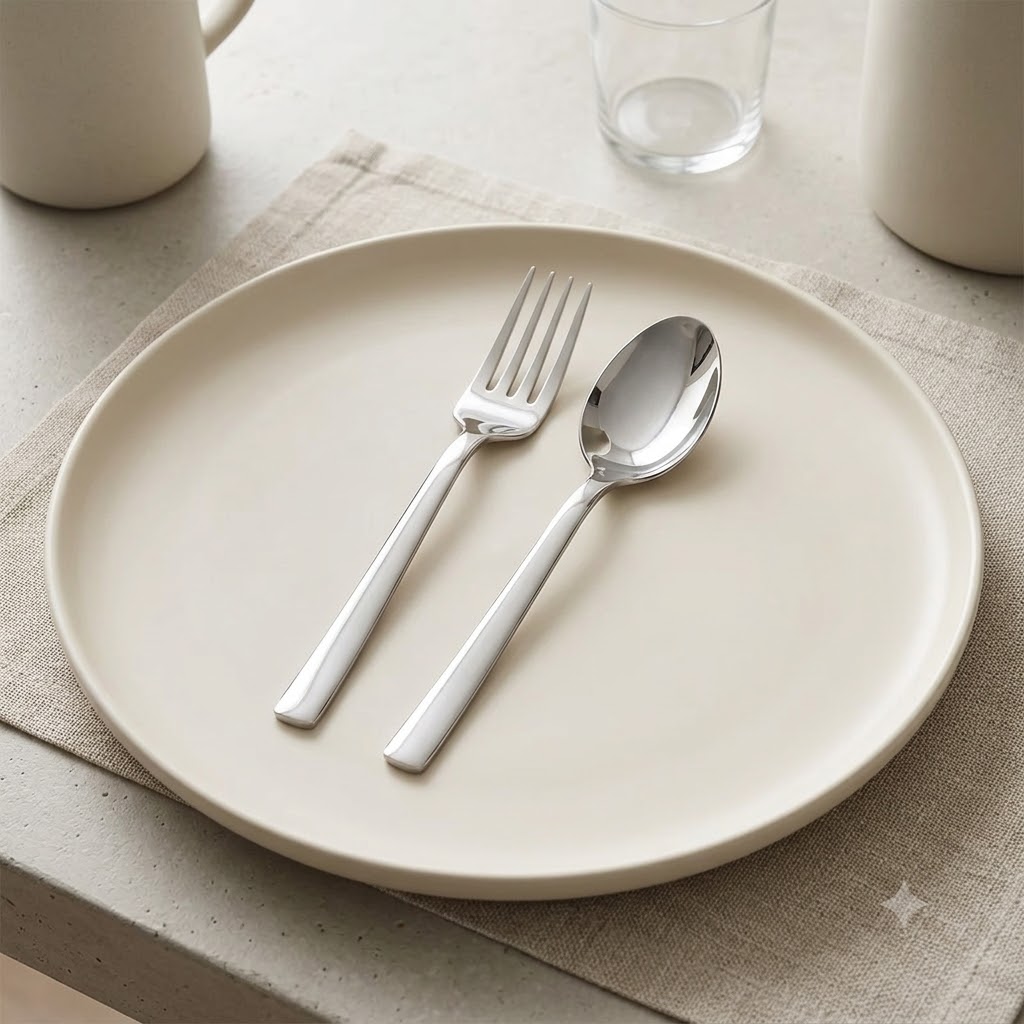 db15cb99-68f1-4716-89a8-2639d5d243b2 ست ۱۲ پارچه قاشق و چنگال غذاخوری یونیک مدل شیکاگو - Image 1