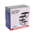 سرویس لگن 4پارچه استیل درب دار یونیک کد UN-4092 - Image 5