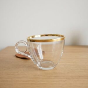 فنجان دسته دار چری لب طلا مکس کد ktzb95