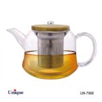 قوری پیرکس 1000میلی درب بامبو یونیک کد UN-7968 - Image 3