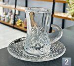 استکان ونعلبکی دلی گلس کد ۴۱۵D - تصویر 2