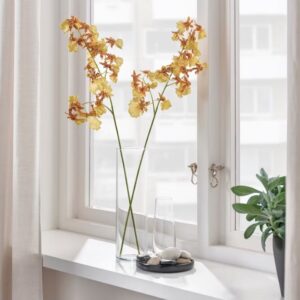 شاخه گل ارکیده زرد ایکیا مدل SMYCKA - تصویر 2