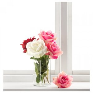 شاخه گل رز ایکیا مدل SMYCKA سفید ۷۵ سانتی متر - تصویر 2
