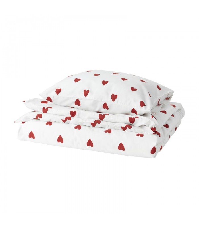 روتختی ایکیا مدل BARNDRÖM سایز 150x200 قلب قرمز روتختی ایکیا مدل BARNDRÖM سایز 150x200 قلب قرمز