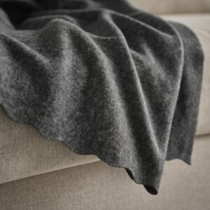 پتو و شال مبل ایکیا مدل DAGGKÅPOR خاکستری تیره - تصویر 2
