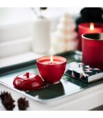 شمع معطر ایکیا مدل VINTERFINT قرمز - تصویر 3