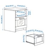 میز کنار مبلی ایکیا مدل BRIMNES - تصویر 6