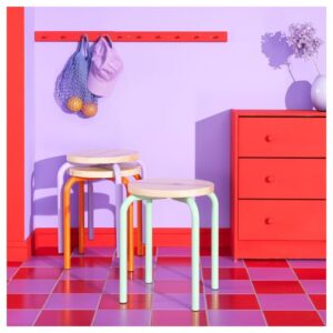 چهارپایه چوبی ایکیا مدل DOMSTEN - تصویر 2