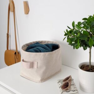 سبد پارچه ای آویز ایکیا مدل PURRPINGLA سایز 25x20x20