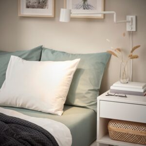کاور تشک ایکیا مدل DVALA سایز 180x200 رنگ سبز تیره - تصویر 2