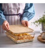درب بامبو ظرف نگهدارنده ایکیا مدل IKEA 365+سایز32x21 - تصویر 2