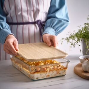 درب بامبو ظرف نگهدارنده ایکیا مدل IKEA 365+سایز32x21 - تصویر 2