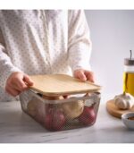 درب بامبو ظرف نگهدارنده ایکیا مدل IKEA 365+سایز32x21 - تصویر 5
