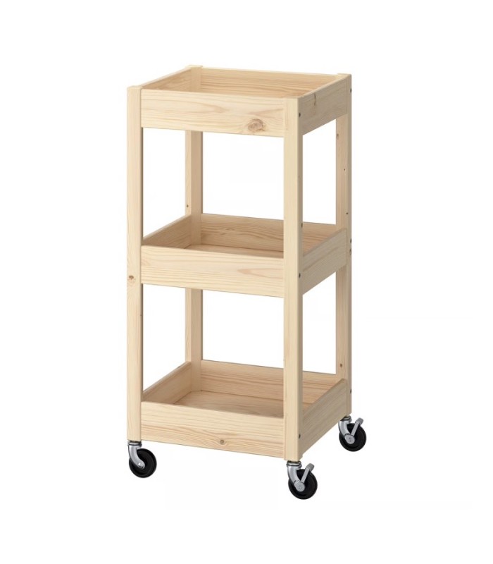 ترولی چوبی ایکیا مدل LOSHULT سایز 38x38x82 ترولی چوبی ایکیا مدل LOSHULT سایز 38x38x82
