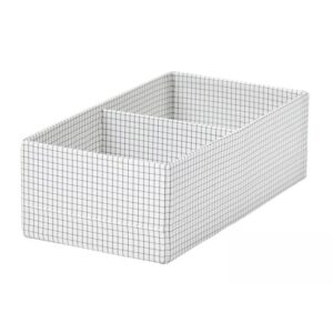 جعبه ذخیره سفید ایکیا مدل STUK سایز 17x32x10