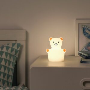چراغ خواب LED اتاق کودک ایکیا مدل TÖVÄDER طرح خرس - تصویر 2