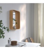 آینه دور چوبی ایکیا مدل DVÄRGSYREN سایز 28x37 - تصویر 2