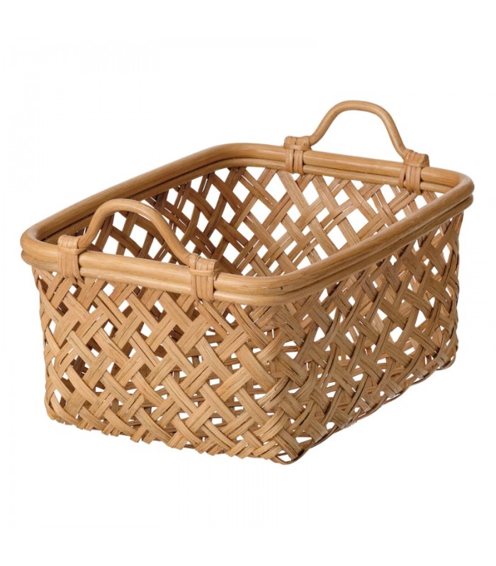 سبد حصیری ایکیا INSVEP سایز 46x31x27 سبد حصیری ایکیا INSVEP سایز 46x31x27