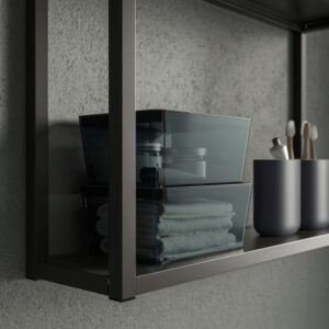 باکس دودی شفاف ایکیا مدل KUGGIS سایز 13x18x8 - تصویر 2