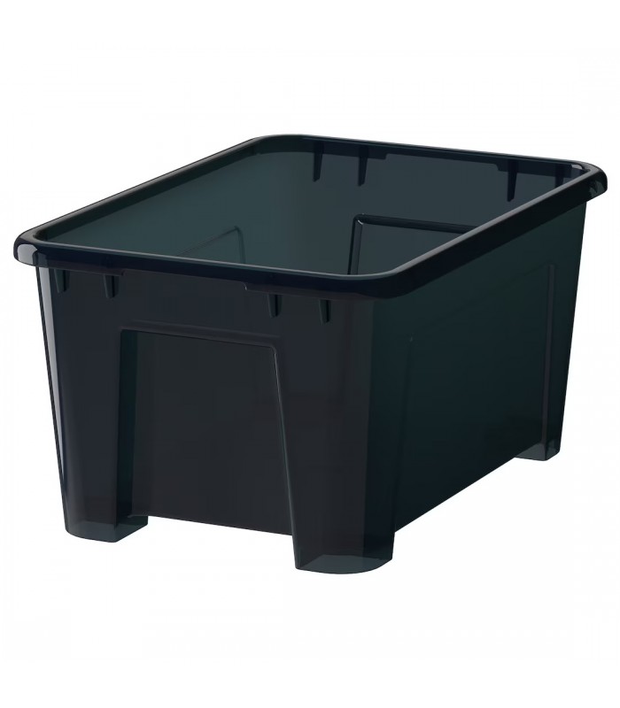باکس در دار تیره رنگ ایکیا مدل SAMLA حجم 5 لیتری باکس در دار تیره رنگ ایکیا مدل SAMLA حجم 5 لیتری