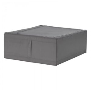 باکس ذخیره سازی ایکیا مدل SKUBB سایز44x55x19 خاکستری تیره