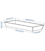 نظم دهنده کشو چوبی ایکیا مدل UPPDATERA سایز 20x50 - تصویر 5