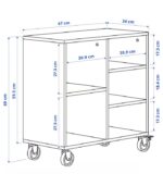 شلف یونیت چرخ دار ایکیا مدل RÅVAROR - تصویر 6