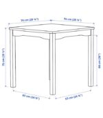 میز و صندلی غذاخوری 2 نفره ایکیا HAUGA - تصویر 6