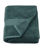 حوله حمام ایکیا مدل FREDRIKSJON سایز 100x150 فیروزه ایی تیره
