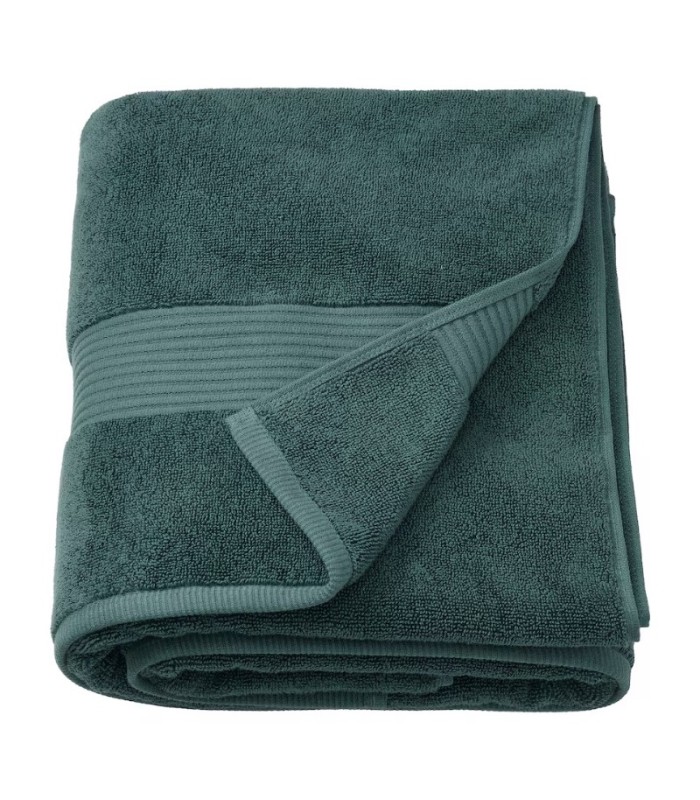 حوله حمام ایکیا مدل FREDRIKSJON سایز 100x150 فیروزه ایی تیره حوله حمام ایکیا مدل FREDRIKSJON سایز 100x150 فیروزه ایی تیره