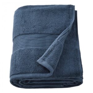 حوله حمام ایکیا مدل FREDRIKSJON سایز 100x150 آبی تیره