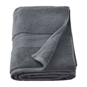 حوله حمام ایکیا مدل FREDRIKSJON سایز 100x150 خاکستری تیره