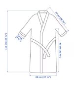 حوله تنی ایکیا مدل ROCKÅN سایز L/XL رنگ سفید - تصویر 4