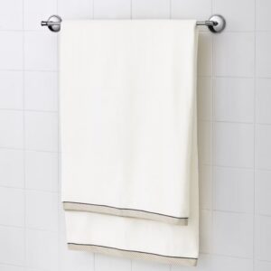 حوله ایکیا مدل VIKFJÄRD رنگ سفید سایز 100x150 - تصویر 2