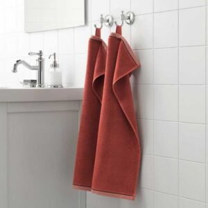 حوله دست ایکیا مدل VIKFJÄRD سایز 40x70 سانتی متر رنگ قرمز - تصویر 2