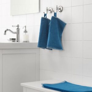 حوله دست ایکیا مدل VIKFJÄRD رنگ آبی سایز 30x30 - تصویر 2