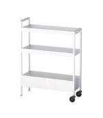 ترولی سفید ایکیا مدل NISSAFORS سایز 51x19x67
