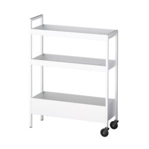 ترولی سفید ایکیا مدل NISSAFORS سایز 51x19x67